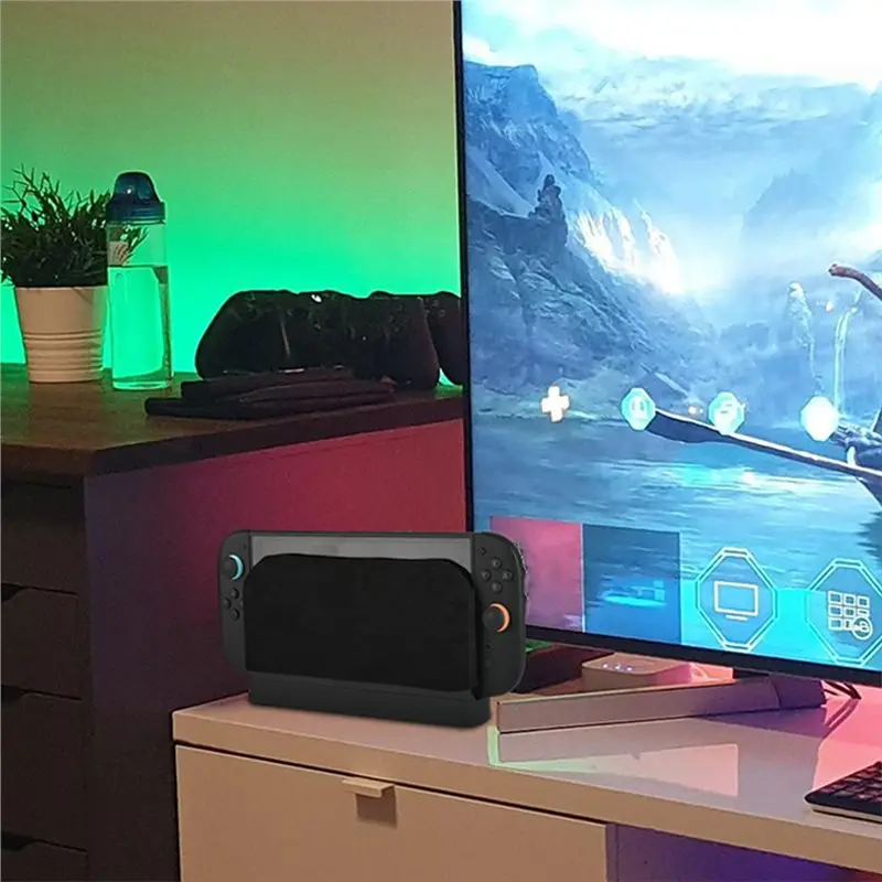 A33T Dust Cover for Switch 2 Charging Dock Front Panel, Anti-Scratch Protective Cover for Switch 1 Dock, Black Microfiber