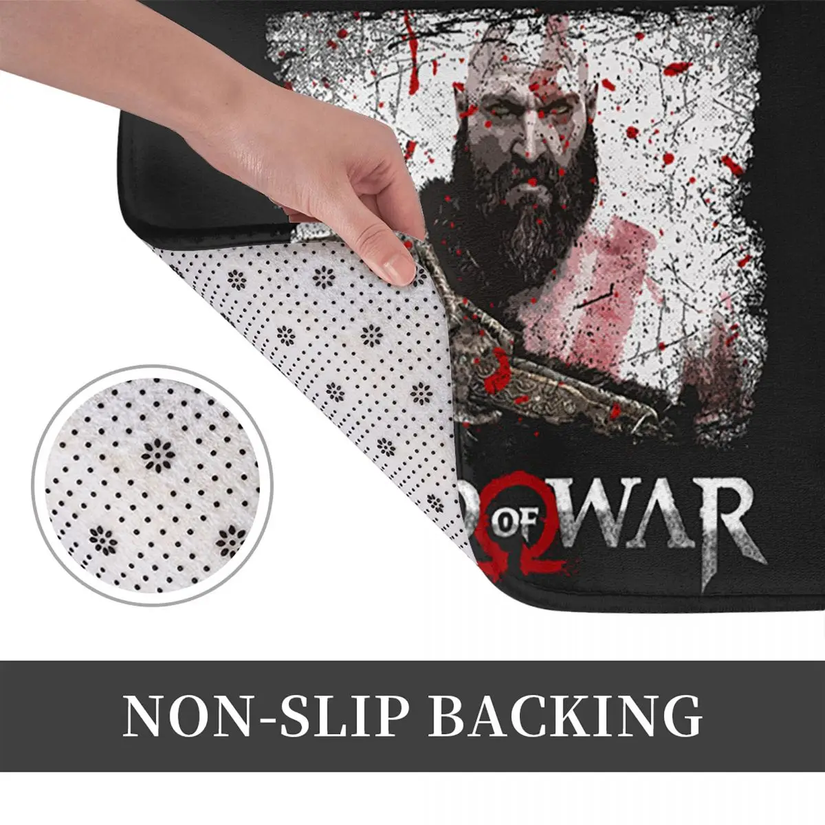 Game God Of War Ascension The Legend Of Kratos Doormat Kitchen Entrance Floor Mat Anti-slip Carpet Rug for Bedroom Footpad Mats