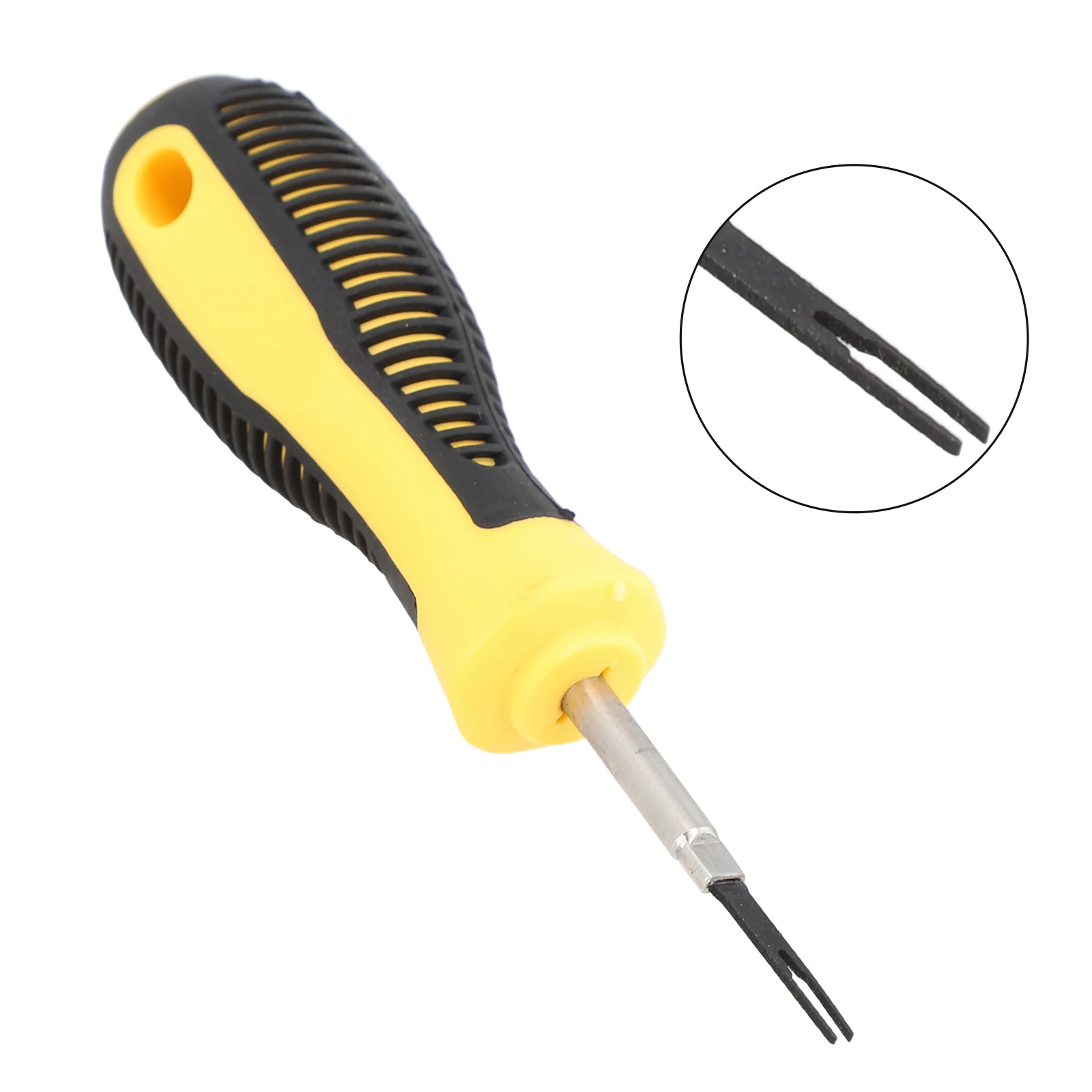 1PCS Car Terminal Removal Tool Electrical Wiring Key Pin Extractor Puller 2mm 3mm Wear-resistant Pre-venting Aging Yellow