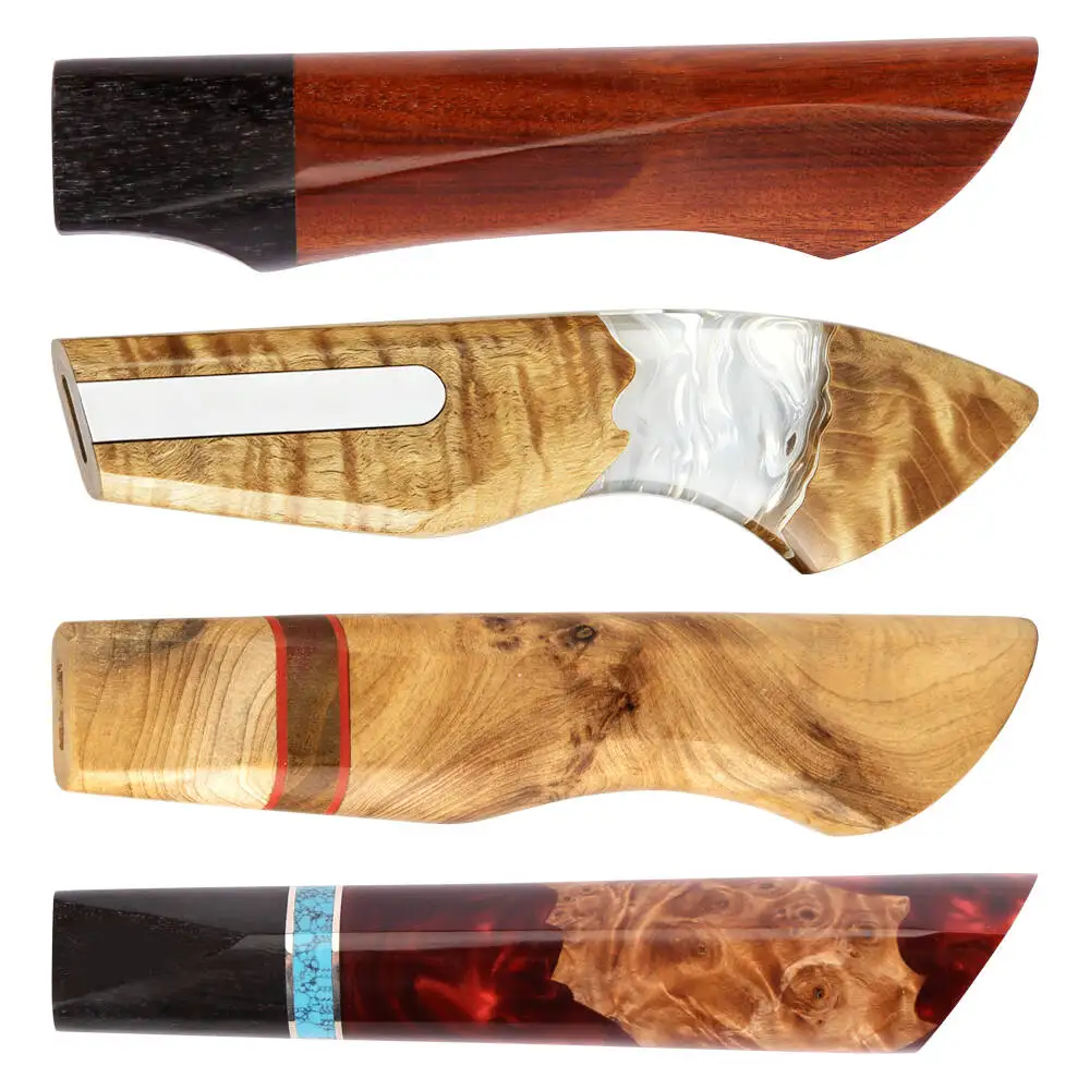 XITUO DIY Handmade Knife Handles Wooden Resin Handles Material for Japanese Kitchen Knife Handle， Factory Customize Wholesale