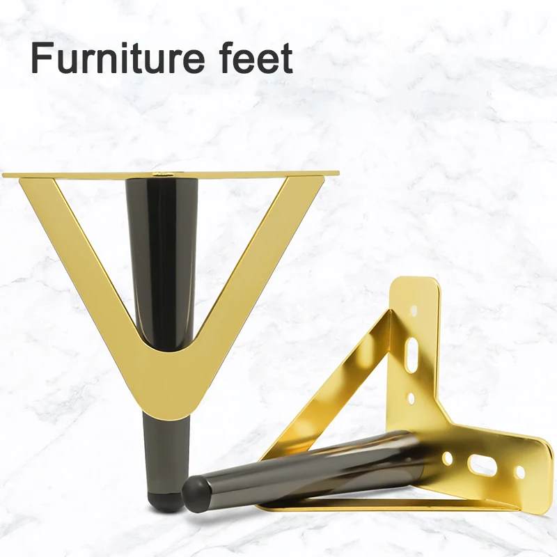 New Arrival Furniture Support Leg 4pcs/set Cabinet Carbon Steel Table Legs Bracket Coffee Table Sofa Feet Hardware Iron Legs