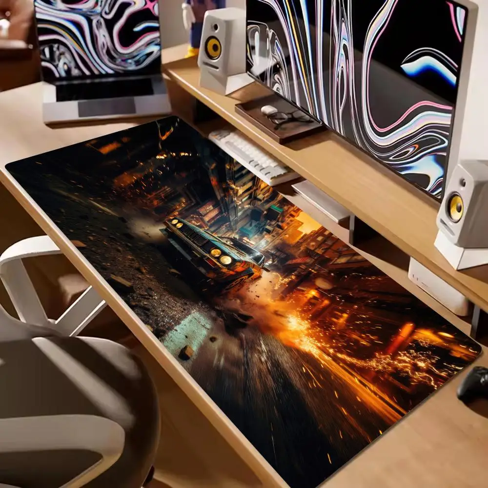 شارع سباق ماوس الوسادة XL ملحقات الكمبيوتر مكتب ألعاب الجدول الحصير المضادة للانزلاق الألعاب لوحة المفاتيح XXL ماوس منصات مكتب 400X900