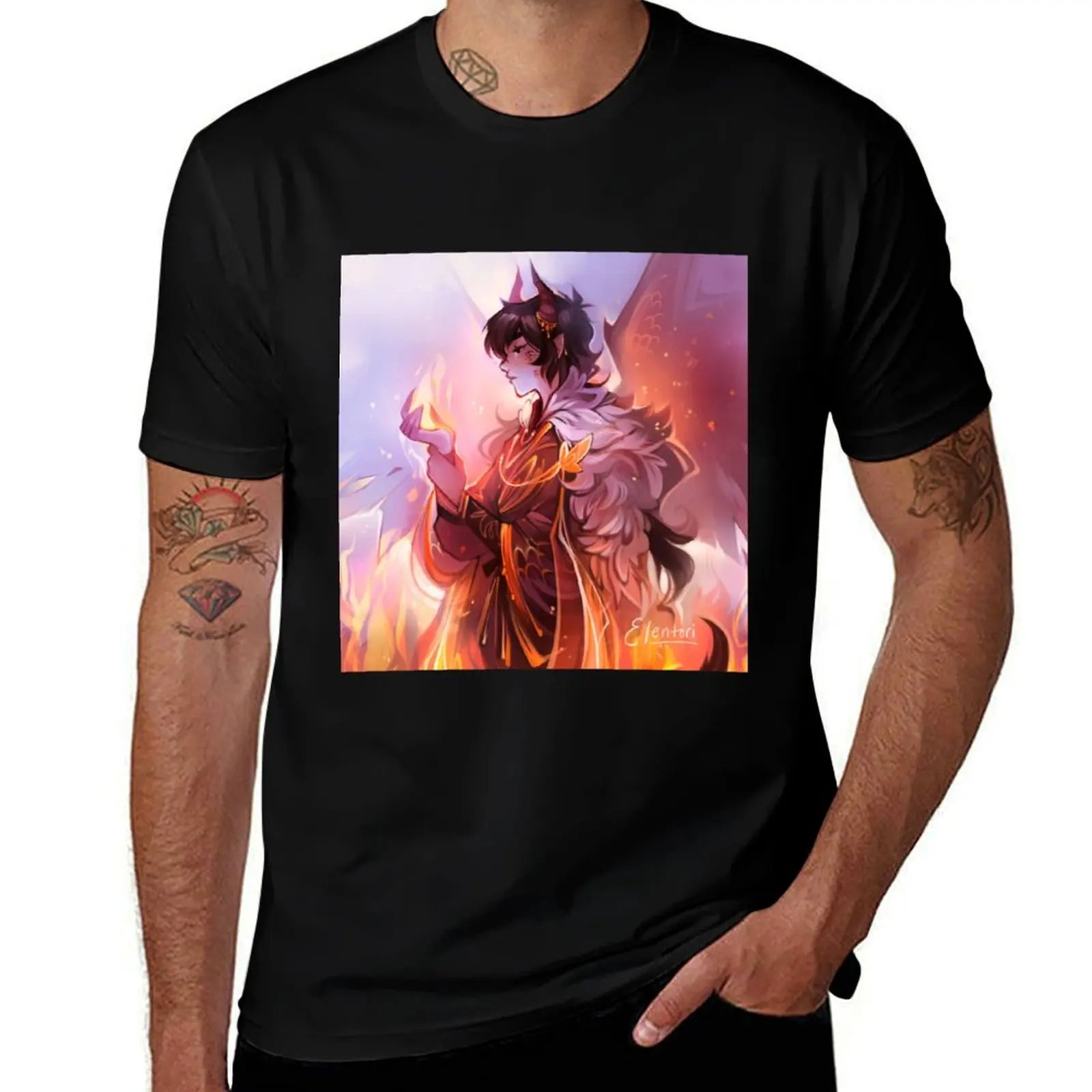 

Keeper of the Flame T-Shirt t shirt man plain anime t shirts oversize T-Shirt