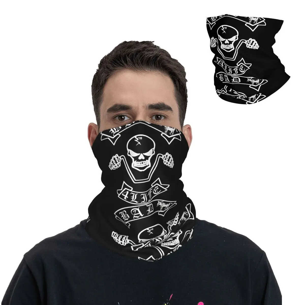 Danemark ass For Life-Sweat à capuche drôle unisexe pour adulte, bandana, cou, imprimé, motocross, West Coast Choppers, écharpe visage, randonnée, coupe-vent