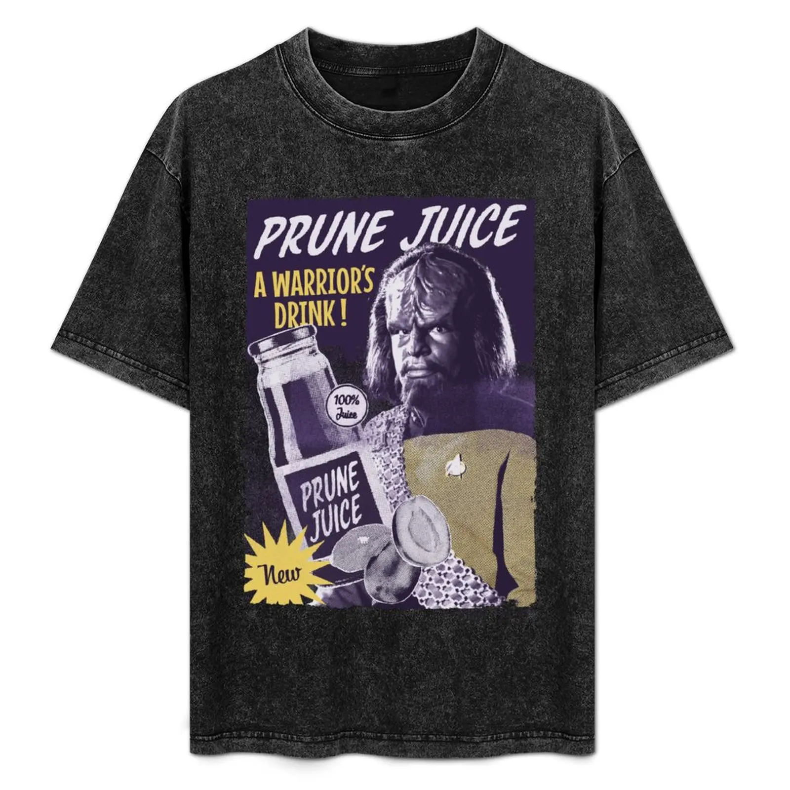 

Star Trek: The Next Generation Worf Prune Juice Poster T-Shirt Christmas Theme Tee Top