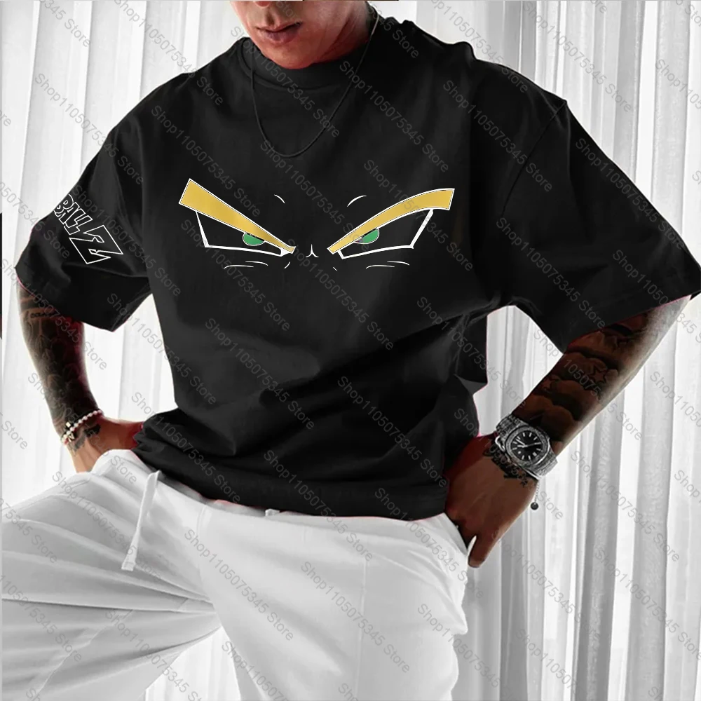 تي شيرت دراغون بول زد سوبر سايان للرجال والنساء تي شيرت برسومات الرسوم المتحركة تي شيرت صيفي ملابس غير رسمية بأكمام قصيرة ملابس Y2k كبيرة الحجم #4