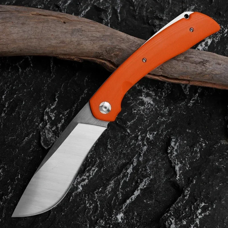 J082 cuchillo de utilidad para acampar al aire libre mango G10 EDC autodefensa portátil multiherramienta de mano cuchillo plegable de bolsillo multiherramienta de regalo