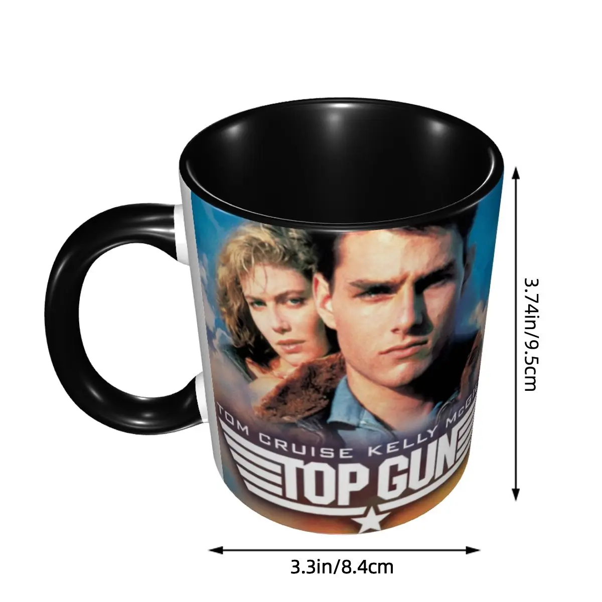 DIY Top Gun Maverick Ceramic Mugs Customized American Action Tom Cruise Movie Coffee Cups Creative Gift