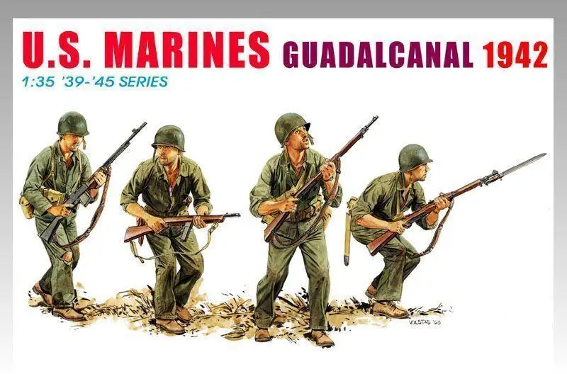 DRAGON 1/35 6379 WW.II U.S. MARINE PERIRIEUX GUADALKANAL 1942 (PLASTIC MODEL)