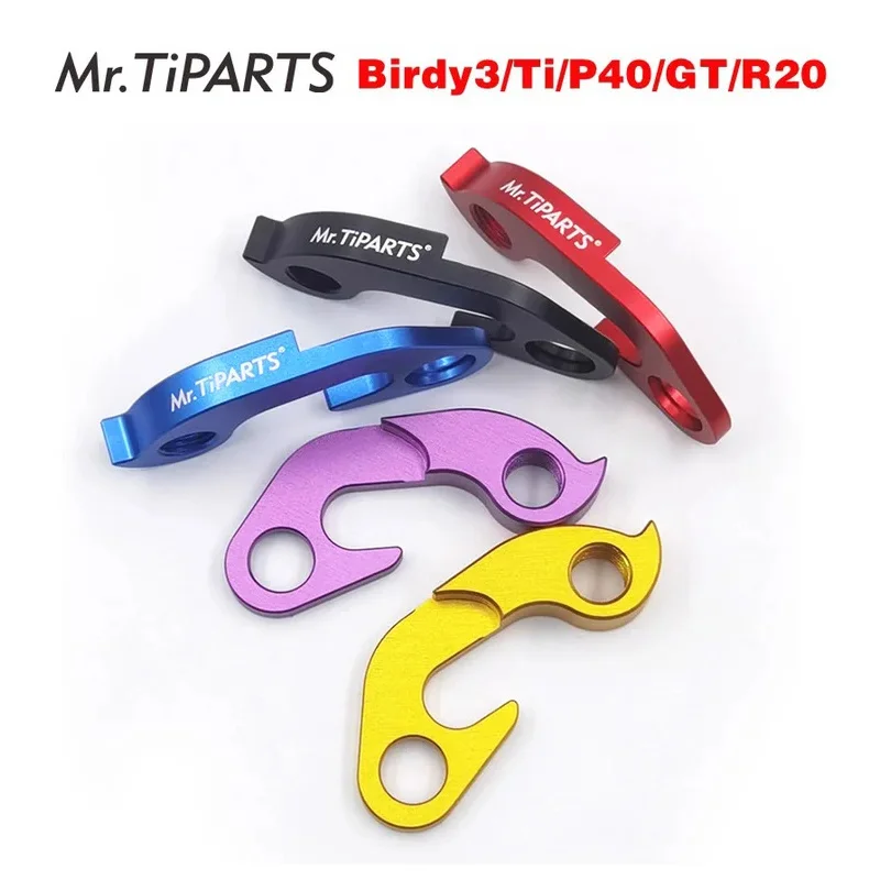 Soporte de Desviador Trasero para Bicicleta Mr.tiparts, Aleación de Aluminio 6061, Colorido, para Birdy3, Birdy P40/Ti/GT/R20
