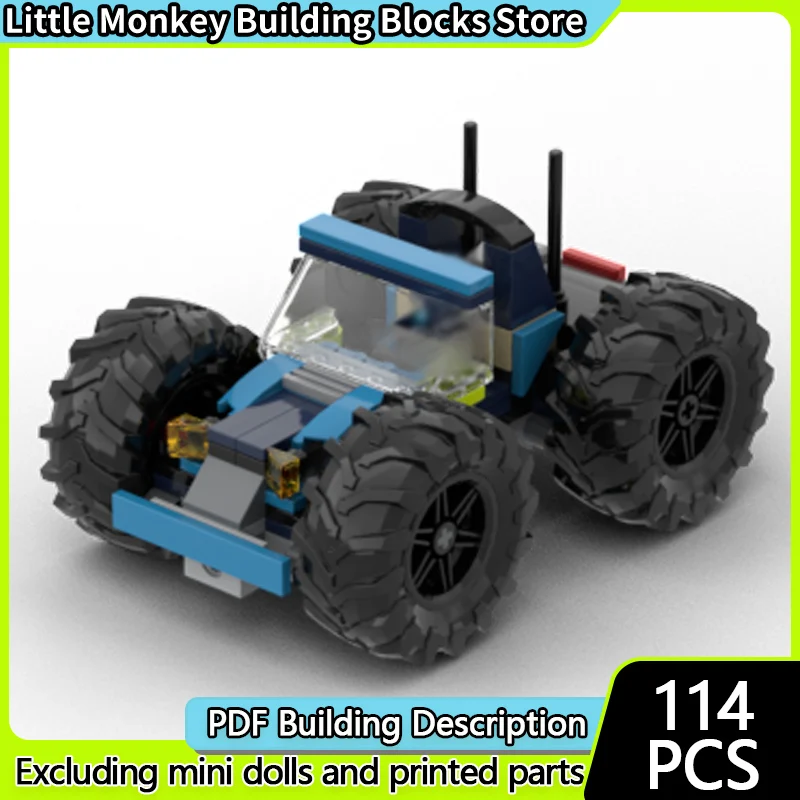 스피드 레이싱 카 모델 MOC 빌딩 블록 오프로드 차량 모듈형 기술 어린이 휴일 선물 조립 장난감 세트