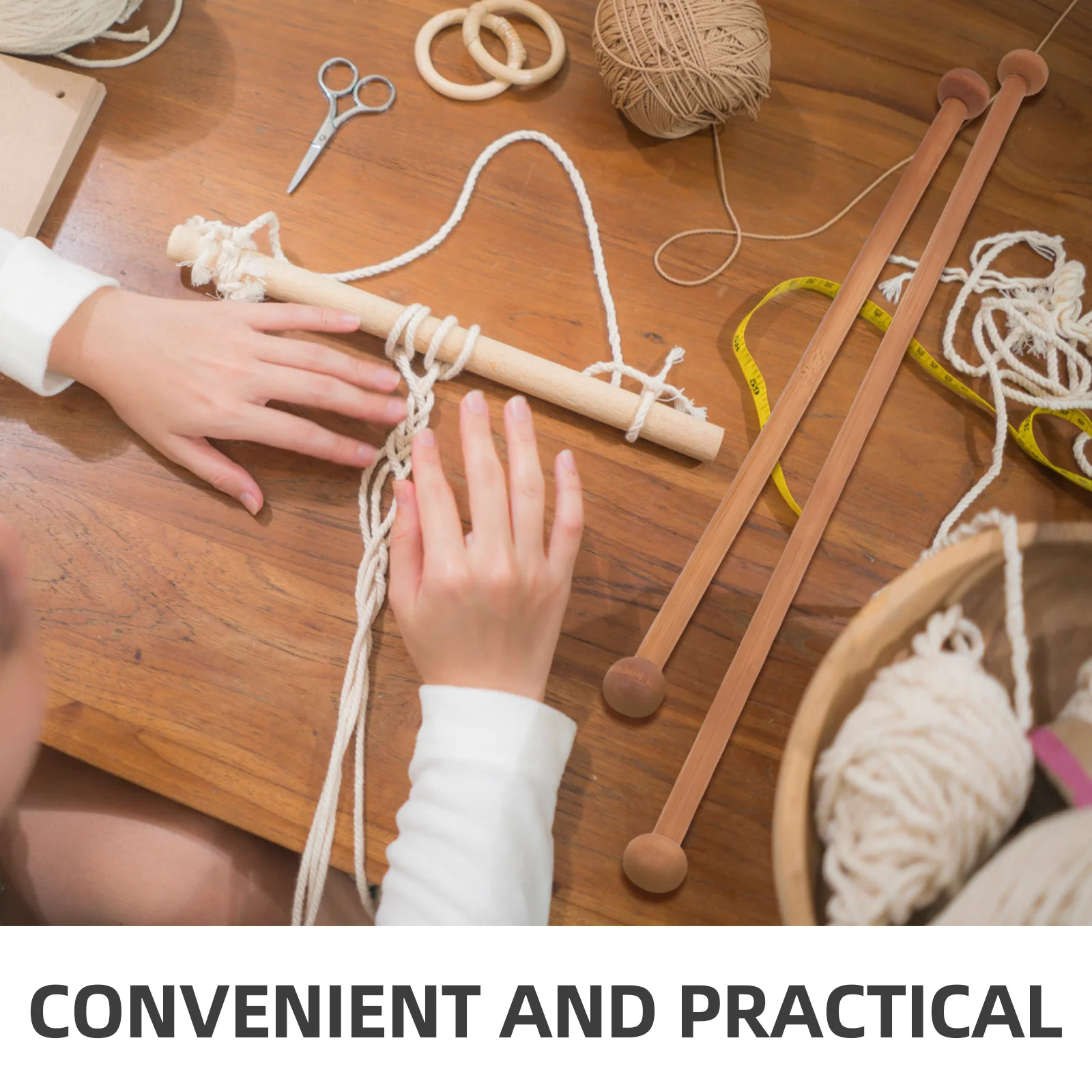 4-delige houten ophangstaven voor wandtapijten Macrame wanddecoratie natuurlijk hout ambacht thuis quilthanger handgemaakt weven