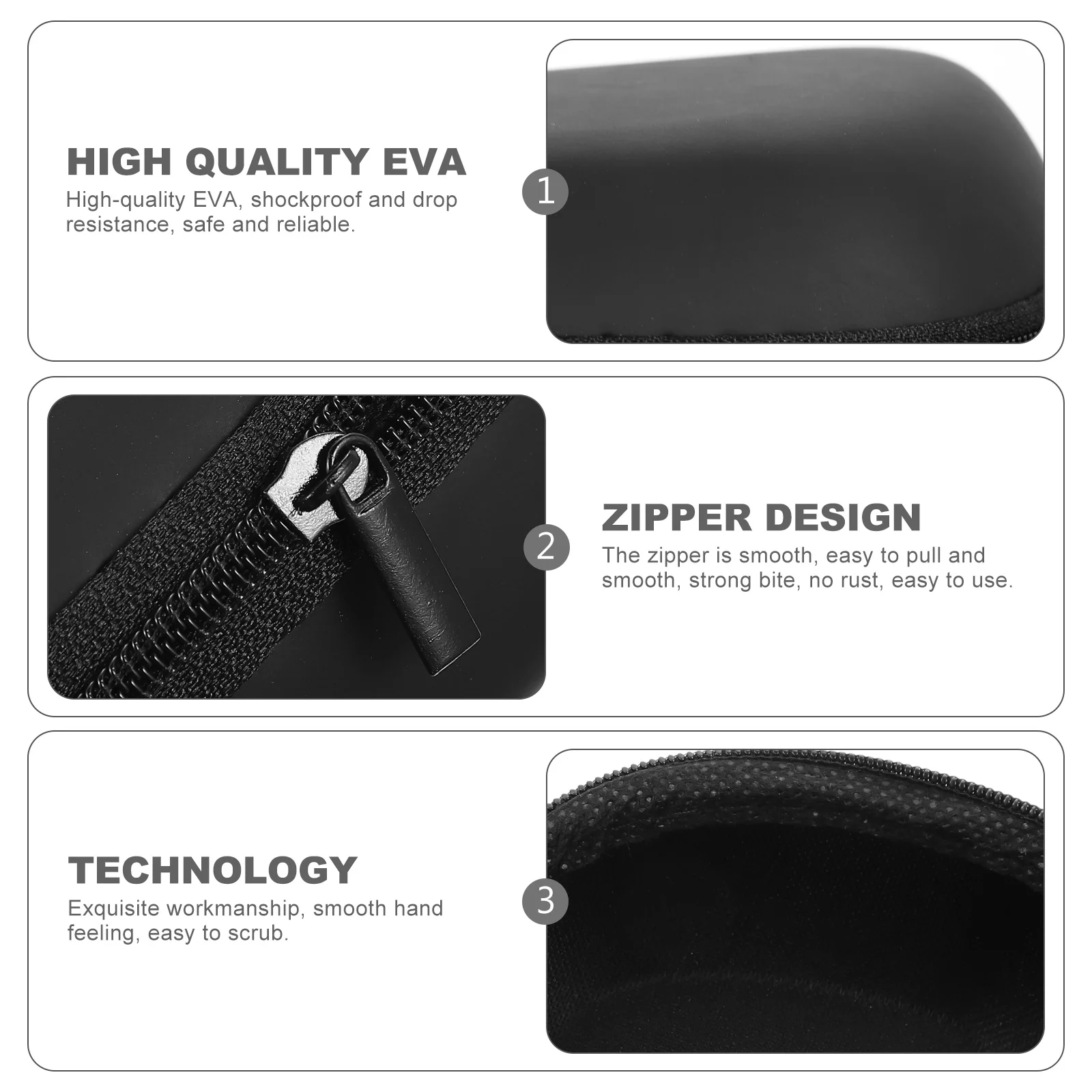 

Razor Carrying Case Compact Size Eva Material Shockproof and Scratch-Resistant with Zipper for Safe Transport Razor Case