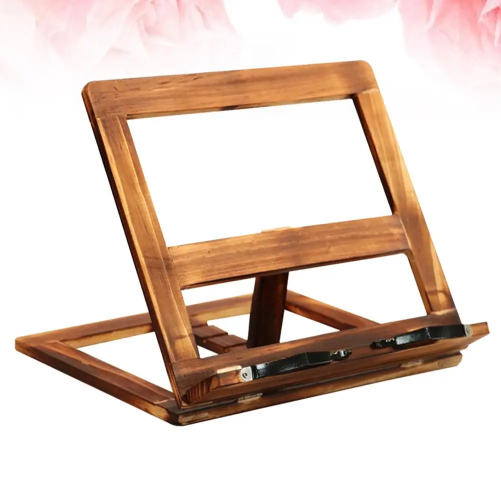 Wooden Reading Rack Bookshelf Bracket Foldable Tablet Holder Stand Lightweight Portable Desk Bed Office Dorm Library
