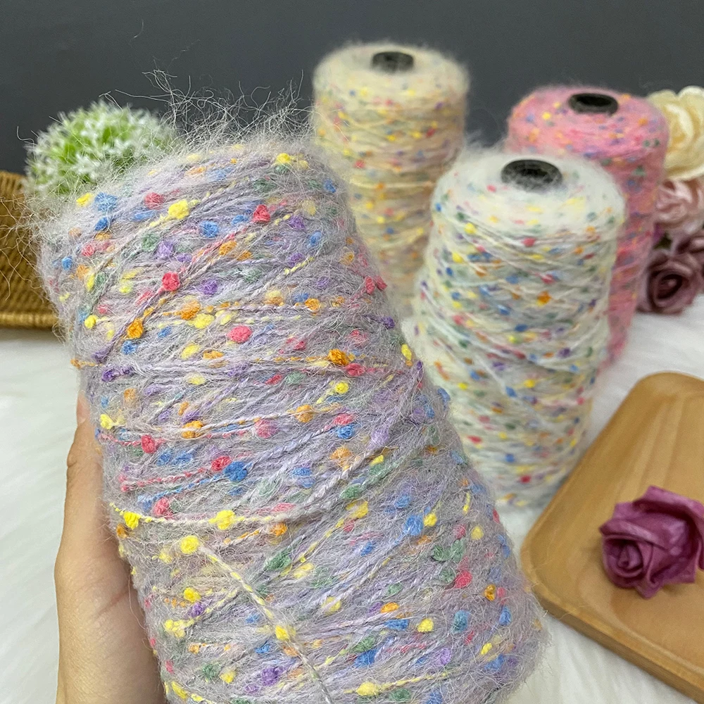 250 جرام/مجموعة حلوى الفاصوليا الموهير لينة متوسطة سميكة الصوف الحياكة وشاح البلوز الخريف والشتاء اليدوية غزل الصوف غزل الكروشيه #2