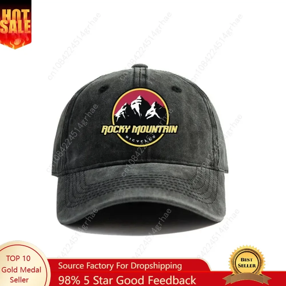 2025 Rocky Mountain Baseball Caps Distressed Hats Cap Men Retro Outdoor Summer Adjustable Rocky Mountain Bike Hat Casual