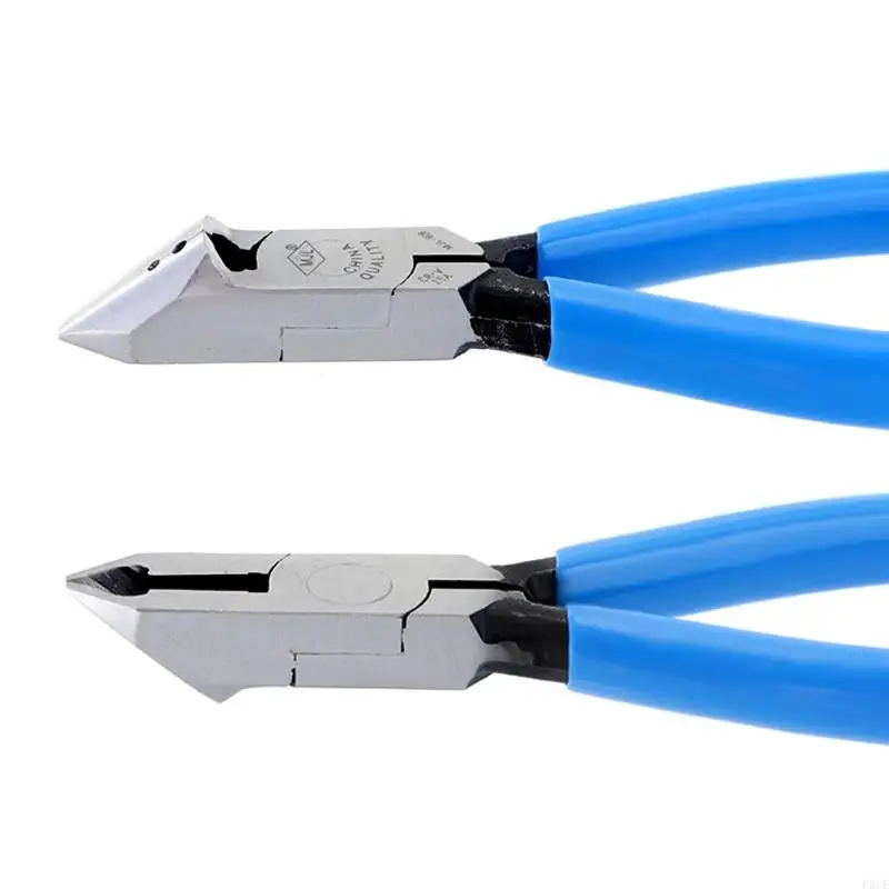 P0UE 6 Inch Type Pliers Tools Diagonal Cut Side Cutting 1.5 2 mm Trim Clip Cable Cutter Flush Electric Cables Wire Cutter