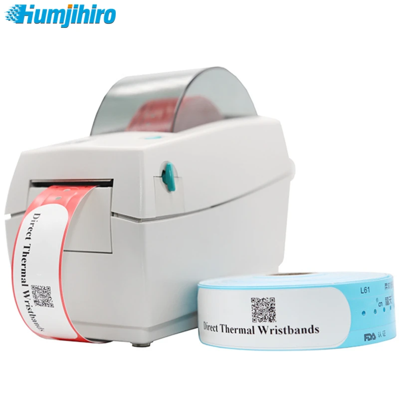 Thermal Printer Mini Portable Wristband Barcode Label Hospital Medical ID Wristband Thermal Barcode Label Printer