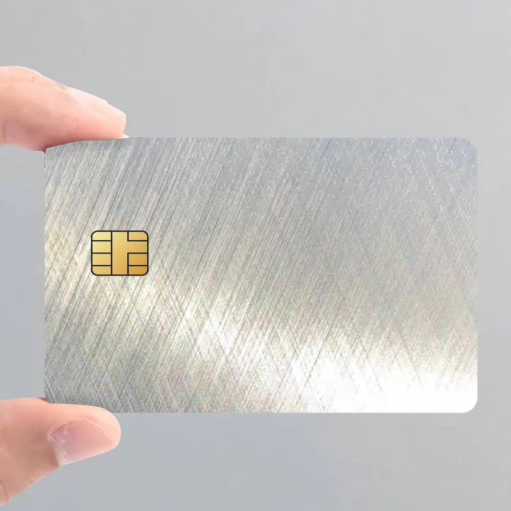 Metal Color Card Stickers for Bank Access Protective Waterproof Film Cover Sticker Surprise Gift