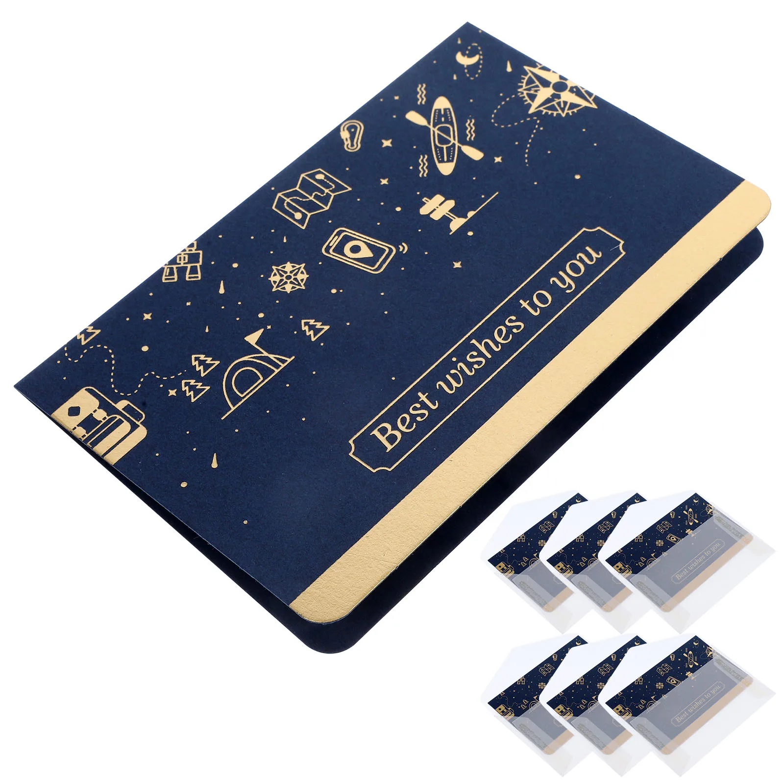 

Набор поздравительных открыток Best Wishes, набор «сделай сам», складной праздник, день рождения, свадьба, приглашение, открытка для сообщений, подарок для семьи