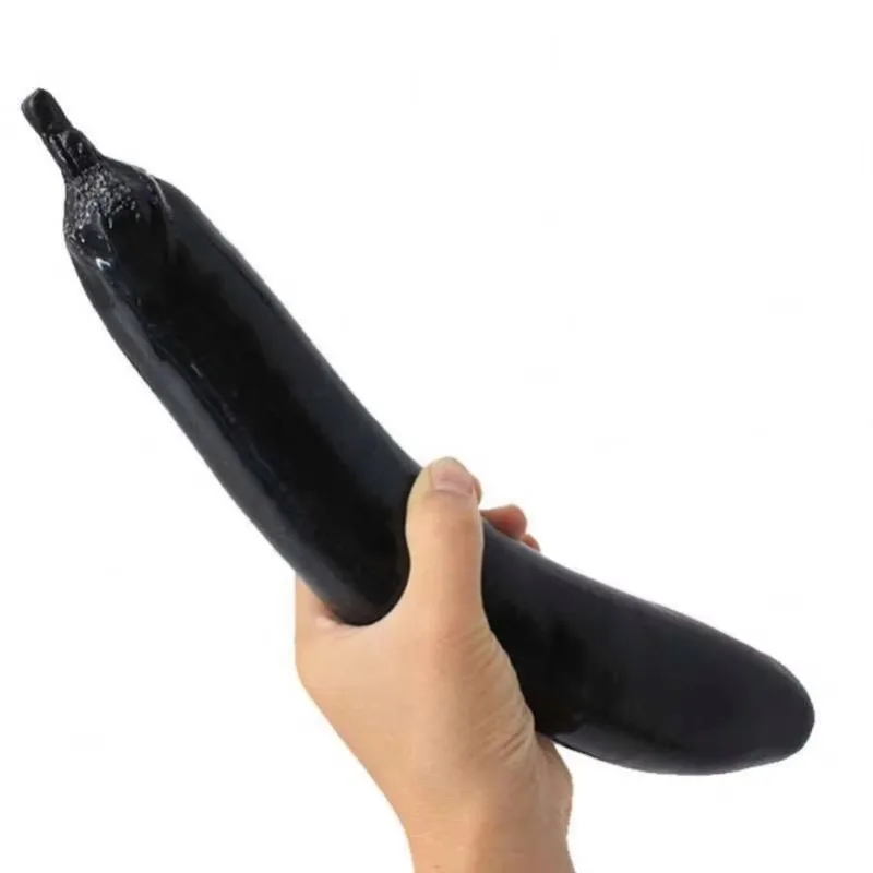 Sex Product Eggplant Dildos Anal Plug Soft Penis Erotic Phallus Butt Plug Stimulate Vagina and Anus Sex Toys Masturbator Dick