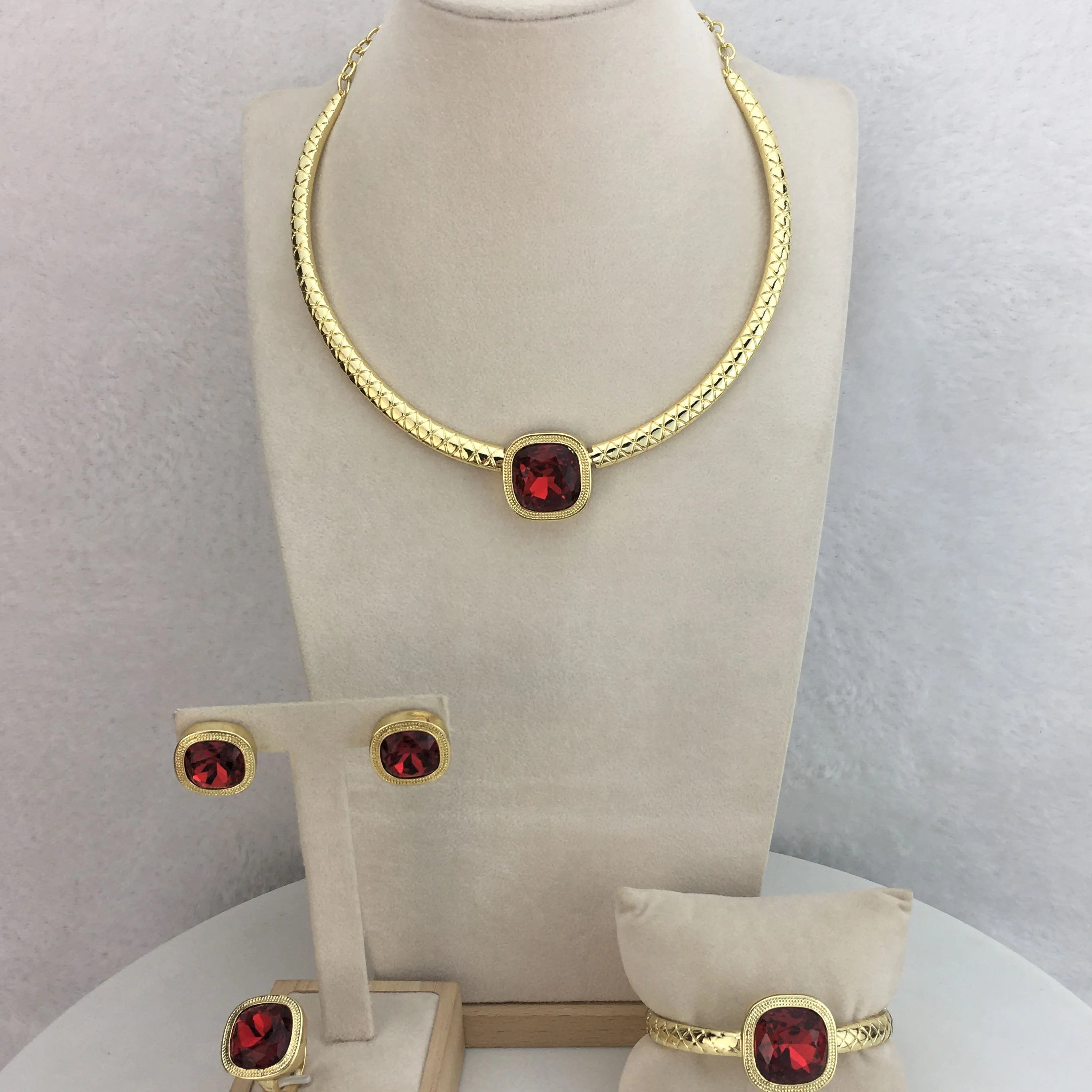 Yuminglai Fine Jewelry  Beautiful Rhinestone Jewelry Sets for Women  FHK11778