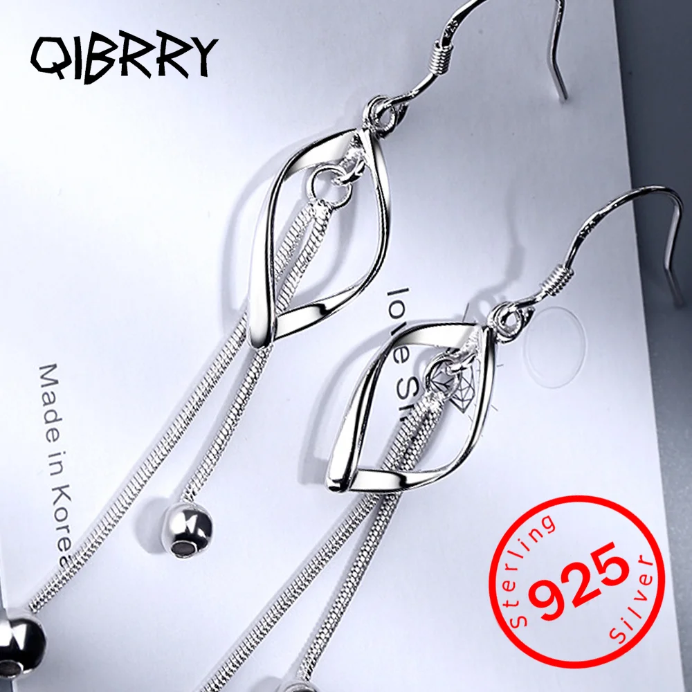 

Stamp 925 Sterling Silver New Arrival Long Tassel Earrings for Women Couples Trendy Charms Earring Wedding Jewelry Gifts 2025