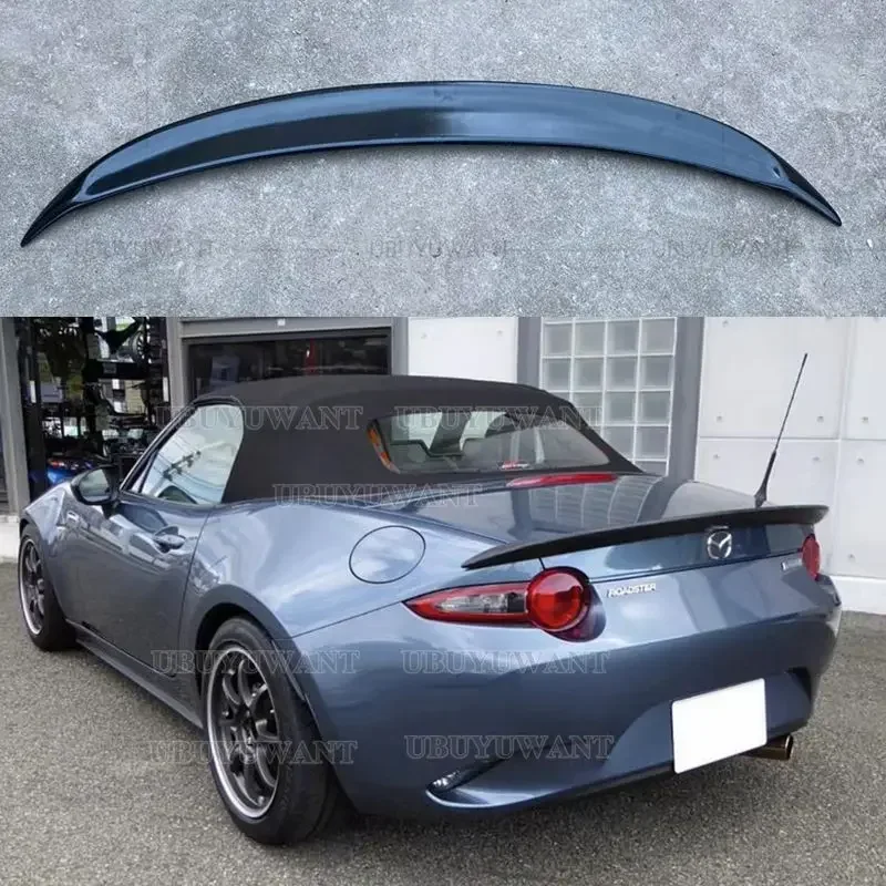 UBUYUWANT For MAZDA MX5 MX-5 FRP/CARBON FIBER ND Miata Garage Vary Style Rear Tail Wing Decoration For Mazda Mx5 2016-2019