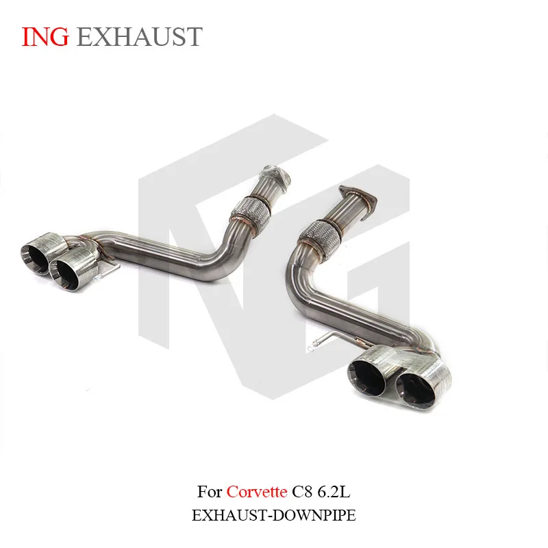 

ING for Corvette C8 6.2L, direct connect exhaust without valves stainless steel performance exhaust system