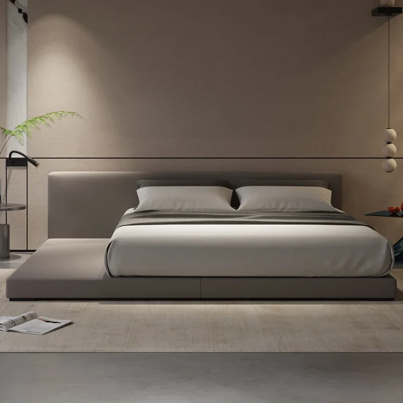 Design Conbedfortable Bed Minimalist Fashionable Tatami Create Modern Bed Fashionable Nordic Home Cama De Casal Beds Furniture