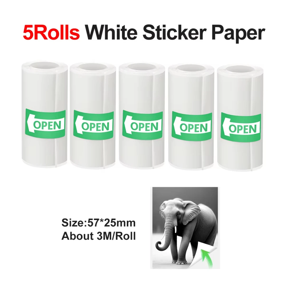 Variant: 5Pcs-White Sticker