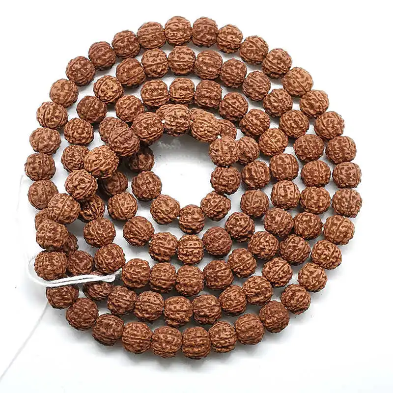 100% Real Big Rudraksha Bodhi Beads Strand 12mm 13mm 14mm 15mm 16mm view 4