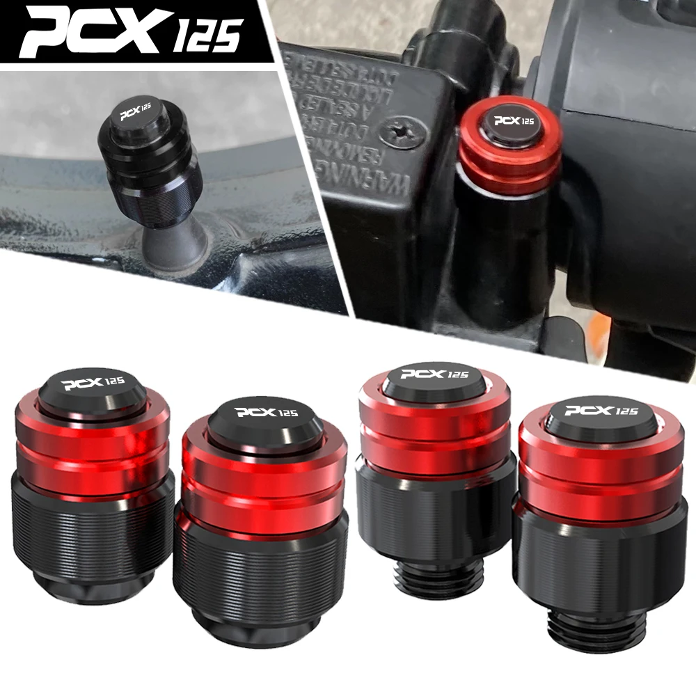 

FOR HONDA PCX125 PCX 125 2010-2023 2022 2021 2020 Motorcycle Rearview Mirror Plug Hole Screw Cap & Tire Valve Stem Caps Covers