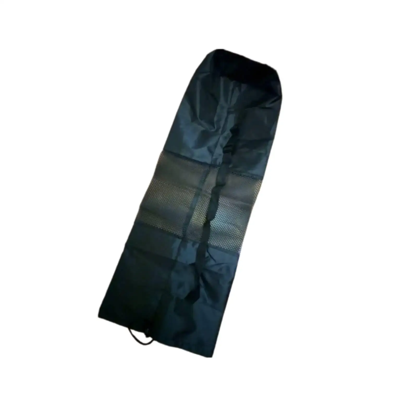 Cylindrical Fitness Mat Carrier Mesh Panel Fitness Mat Bag Sports Storage Drawstring Opening Woven Material