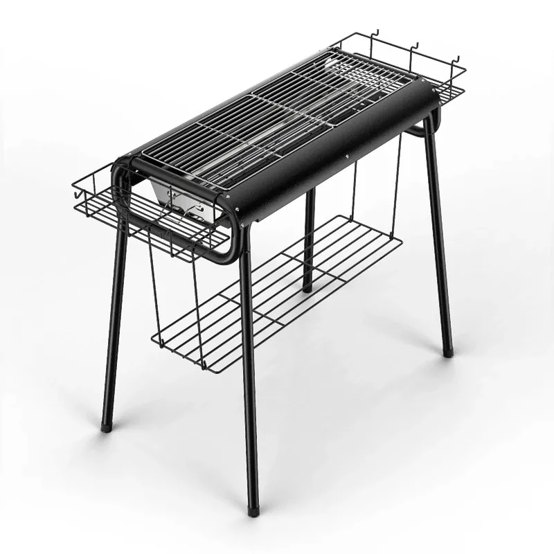 Barbecue Shelf Household Outdoor Large Stainless Steel Barbecue  Charcoal Grill Field Charcoal Grill Full Tool Grill
