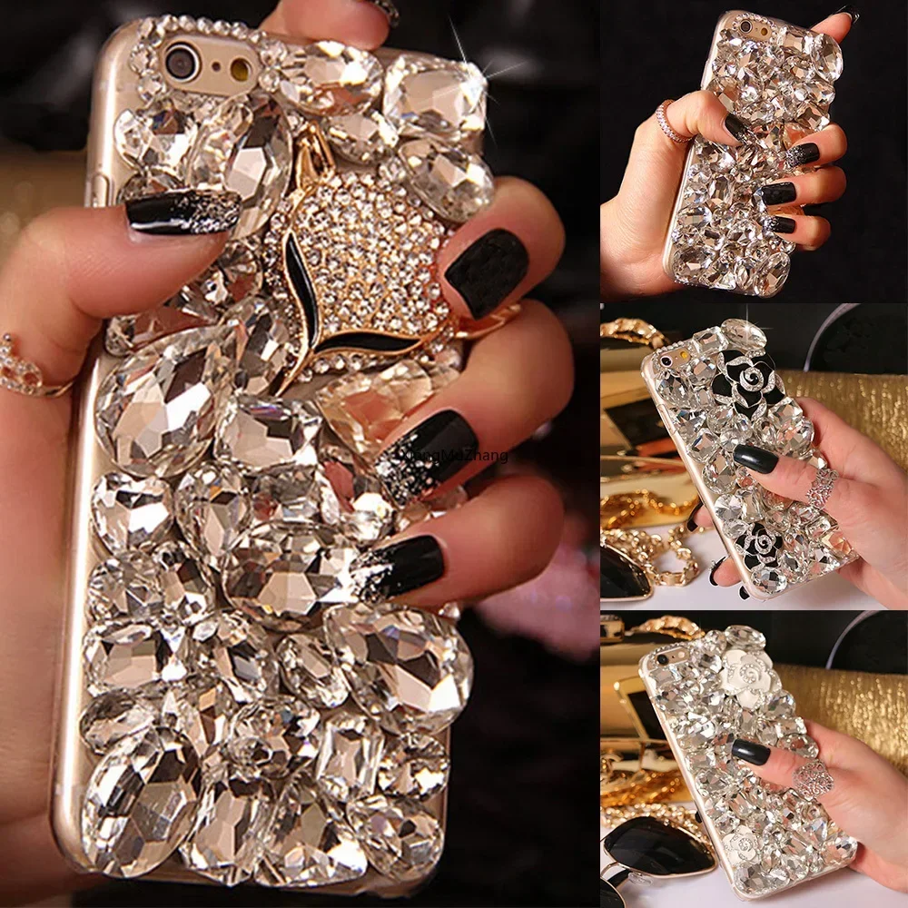 

Rhinestone Crystal Bling Diamond Custom Cover Coque for Xiaomi 14 13 12 11 Ultra 11T Pro 12T 13T 14T Pro 9 10 11 Lite 12 13 Pro