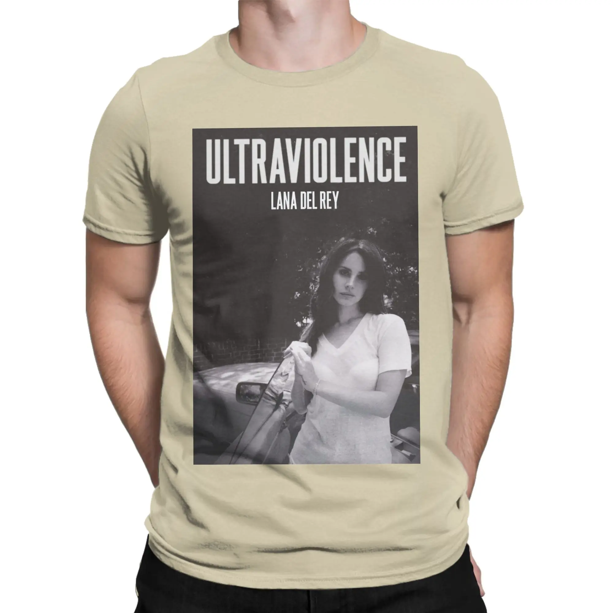 Men Lana Del Ray Ultraviolence T Shirt  Pure Cotton Tops Novelty Short Sleeve Crewneck Tees Summer T-Shirt