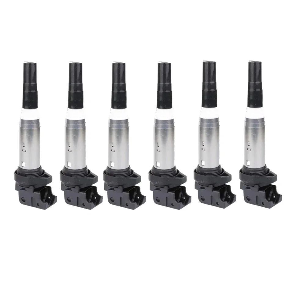 1/6PCS Ignition Coil 12138616153 12137594596 0221504470 for BMW E60 E61 F10 F18 F11 E39 F07 520I 523I 525I X3 X5 Z4