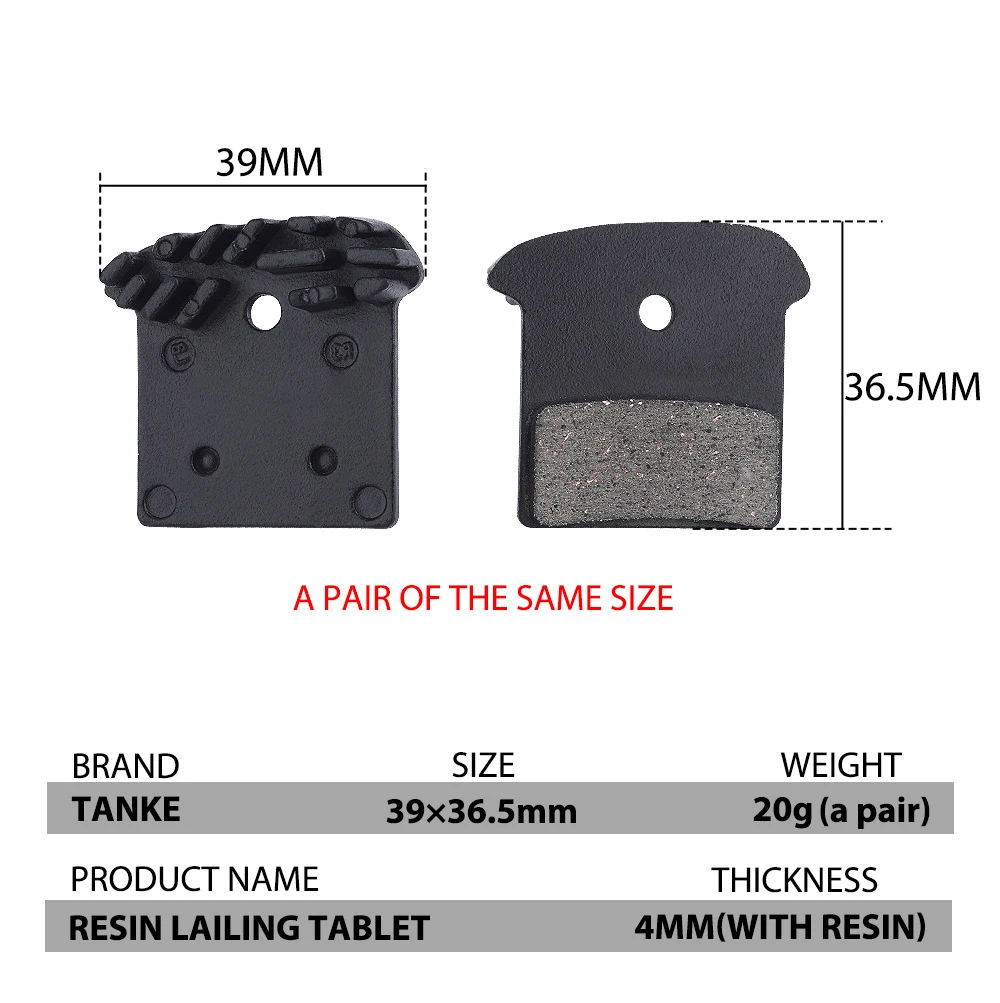 J03A Bike Brake Pads Resin Metal Cooling for XT SLX XTR M785 M675 M6000 M7000 M8000 M9000 Heat Dissipation SHIMANO Brake Pad