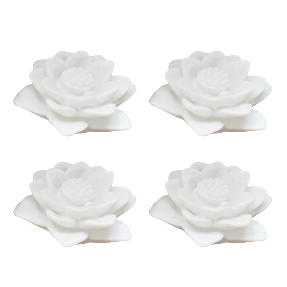 

4pcs Changing LED Floating Lotus Flower Romantic Lamp Night Light for Wedding Party Bar Decoration(Colorful)