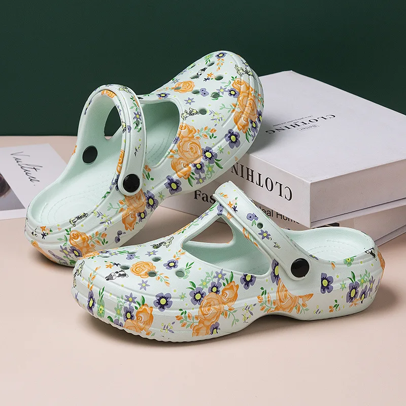 Bebealy Fashion Thick Sole Slippers Women Outdoor Wear-resistant Leisure Sandals Classic EVA Shoes Waterproof Beach Shoes Women image 4