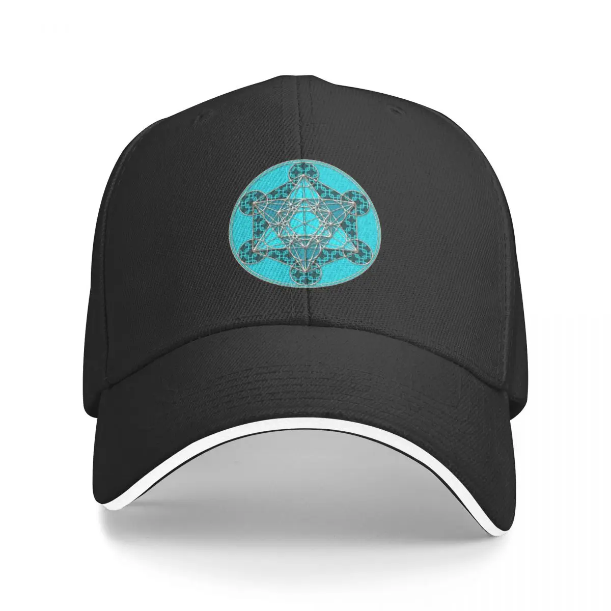 Metatrons Cube, Sacred Geometry, Endless Knot, Infinity, 4D shape Baseball Cap funny hat Fashion Beach Boy Women's