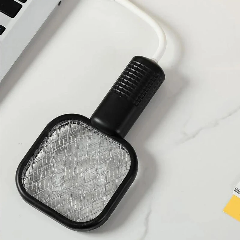 Маленькая электрическая убийца комаров, 5-слойная защитная сетка, компактный портативный USB-интерфейс, электрическая мухобойка для дома, на открытом воздухе