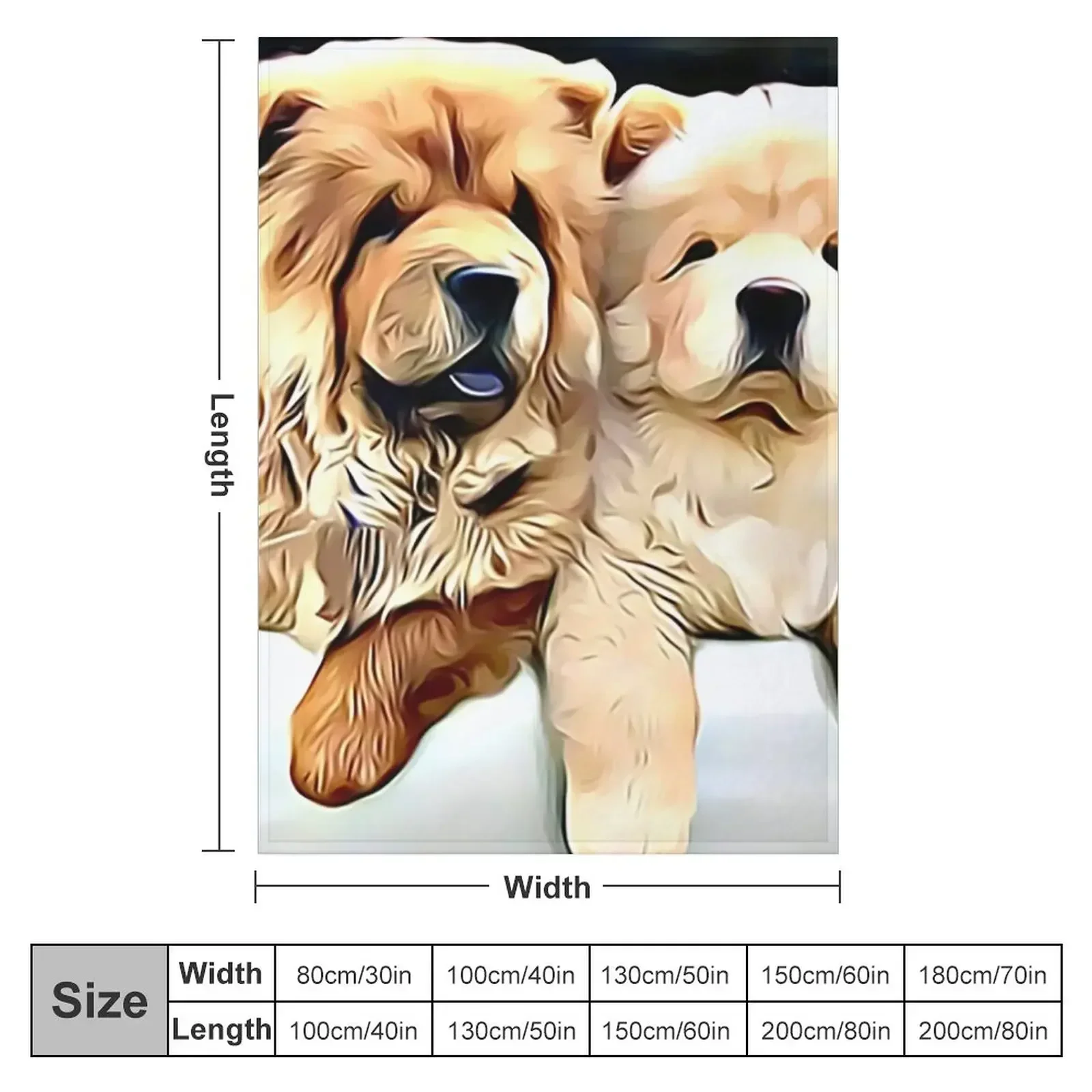 Chow Pals Throw Blanket decorative for winter valentine gift ideas Blankets