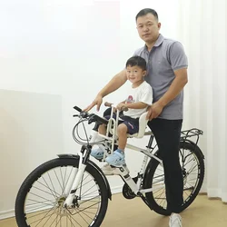 1〜6歳の子供用マウンテンバイクフロントシート,安全に座るシート,すばやく取り外し可能