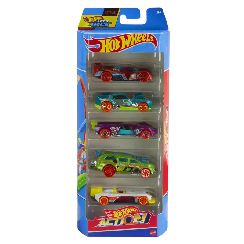 Original Hot Wheels 5 Car Pack Toys Boys 1/64 Diecast Retro Racers
