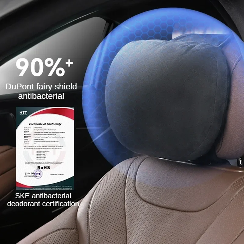 1/2PCS Memory Cotton Car Headrest Neck Support Car Accessories Seat Class Soft Universal Adjustable Car Pillow Neck Rest Cushion