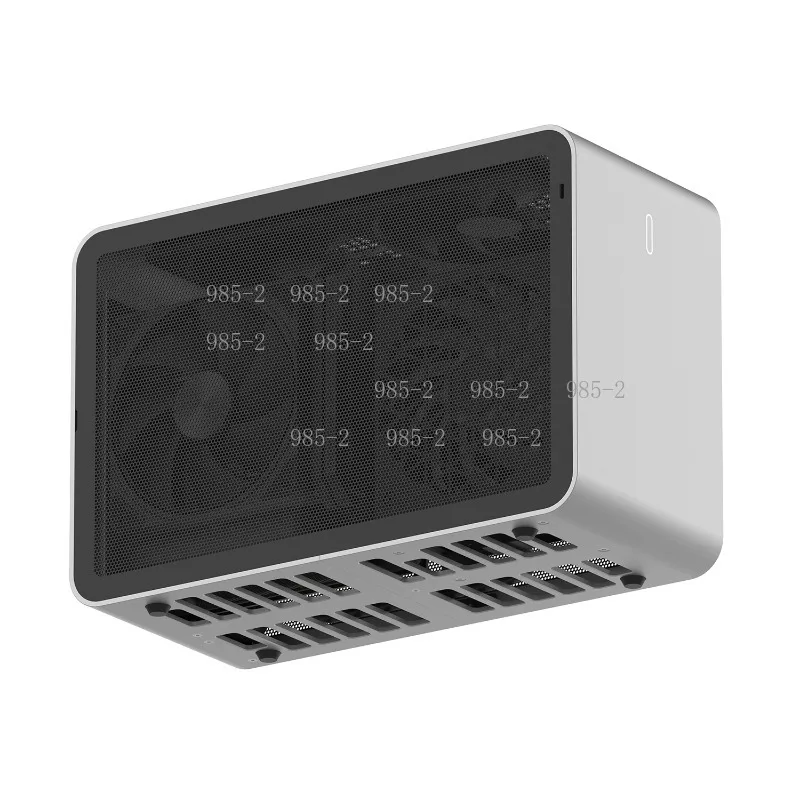 Portable Handheld SF3 ITX Case, Aluminum Alloy CNC A4 Small Form Factor Desktop Chassis, Mesh Air Cooling