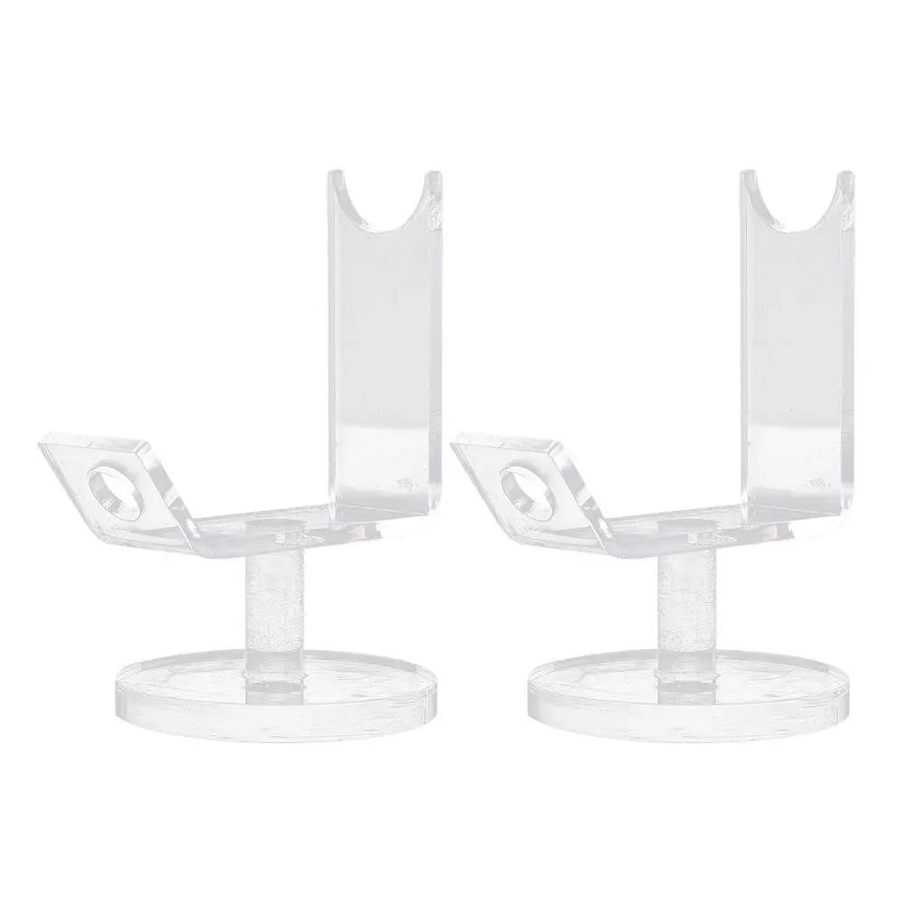 

2Pcs Acrylic Display Rack for Tattoo Machine and Eyebrow Pen Holder Multi-Functional Storage Stand Transparent Desktop Display
