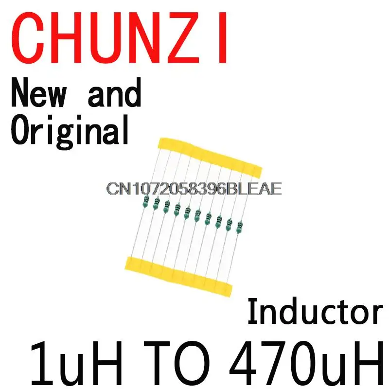 14valuesx10pcs = 140 pces indutor, kit sortido 0307 1uh do indutor do anel da cor a 470uh